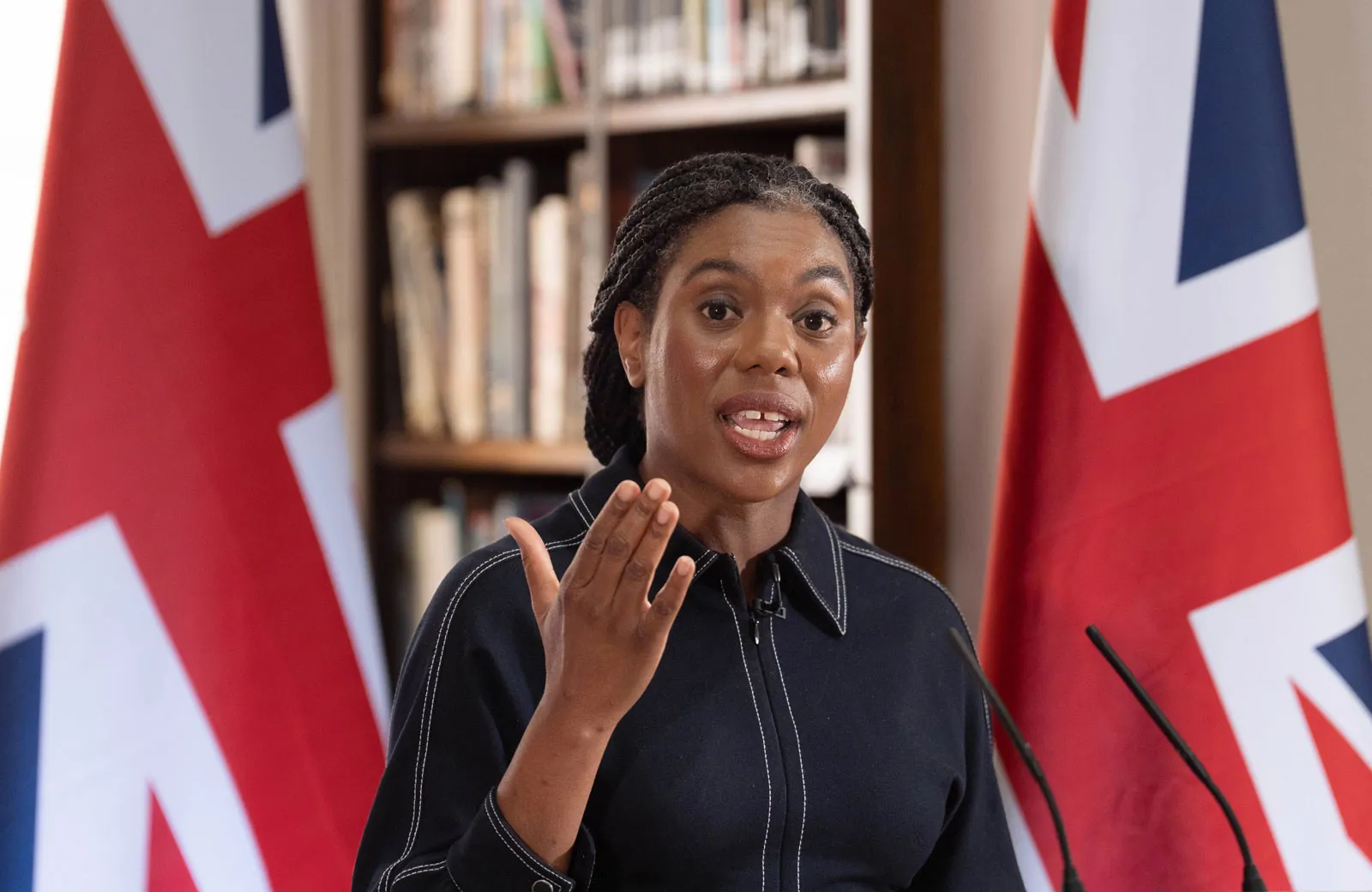 Kemi-Badenoch-UK-Conservative-Party-Leader-Parliament-speaks-Royal-Services-Institute-London-June-2025