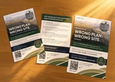 Leaflets and posters hit the streets as WPWS campaign activity grows
