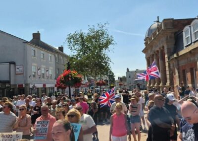 Hundreds join peaceful protest against MOD Bicester asylum accommodation plans