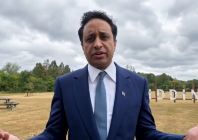 National spotlight grows on MOD Bicester proposal as Zia Yusuf visits Piddington