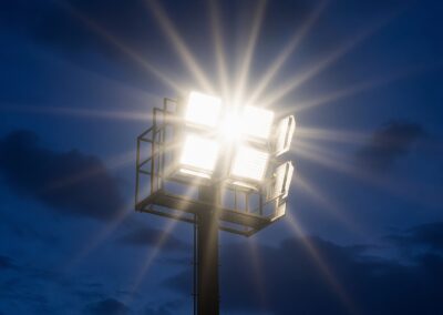 Floodlights return for second night at MOD Bicester Site A